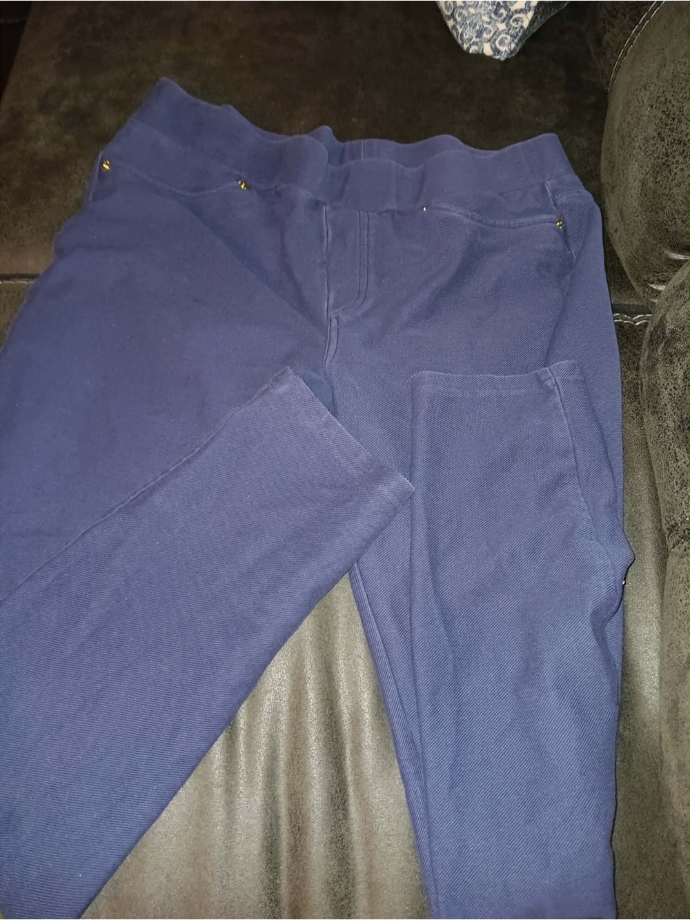 Women’s Navy Blue Stretch Knit Jeans